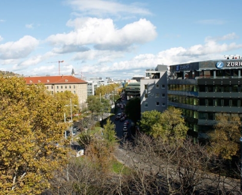 Umzug in Stuttgart.