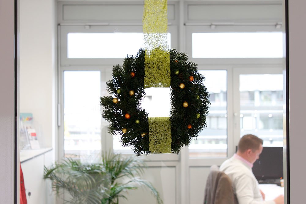 Weihnachtsdeko In Der Internetagentur Stuttgart