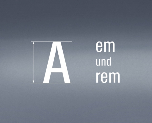 Vergleich von rem und em