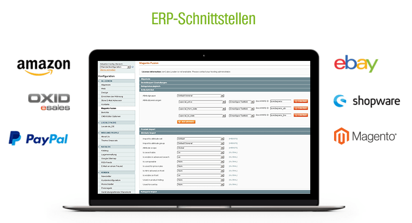 ERP-Schnittstellen ERP-Schnittstellen Grafik