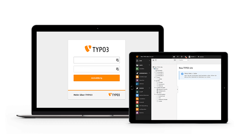 Übersichtliche TYPO3 Benutzeroberfläche Übersichtliche TYPO3 Benutzeroberfläche Screenshot