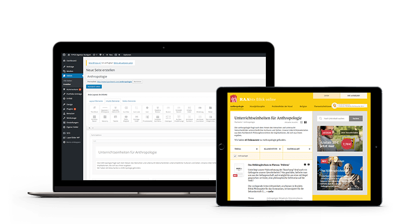 Einfache Pflege im Backend Einfache Pflege im Backend Screenshot