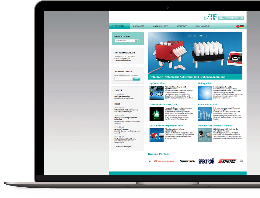 Case Study AHF - Startseite