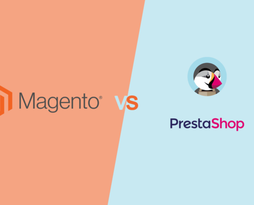 Beitragsbild Magento vs Prestashop