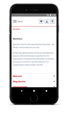 FUNDIS - Merkliste