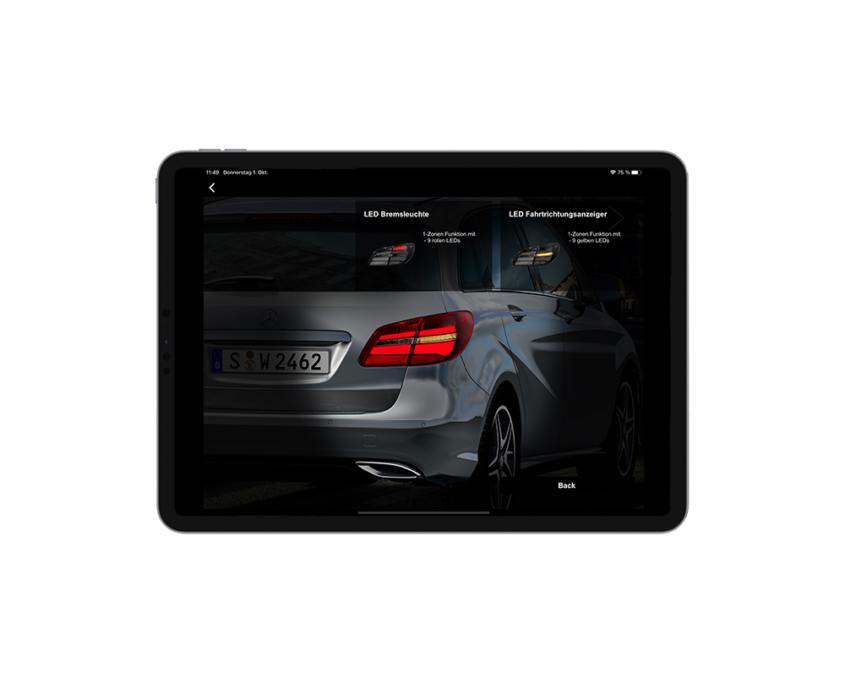 Mercedes App IPad Bild 2