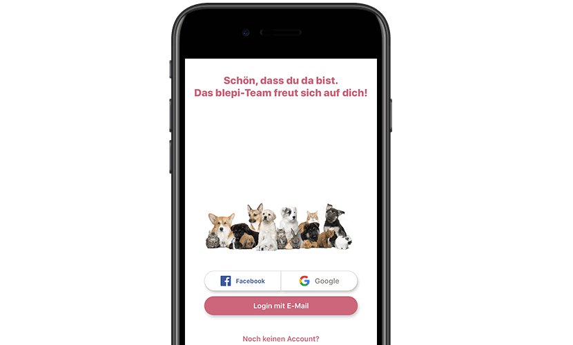 Blepi - Login Screen