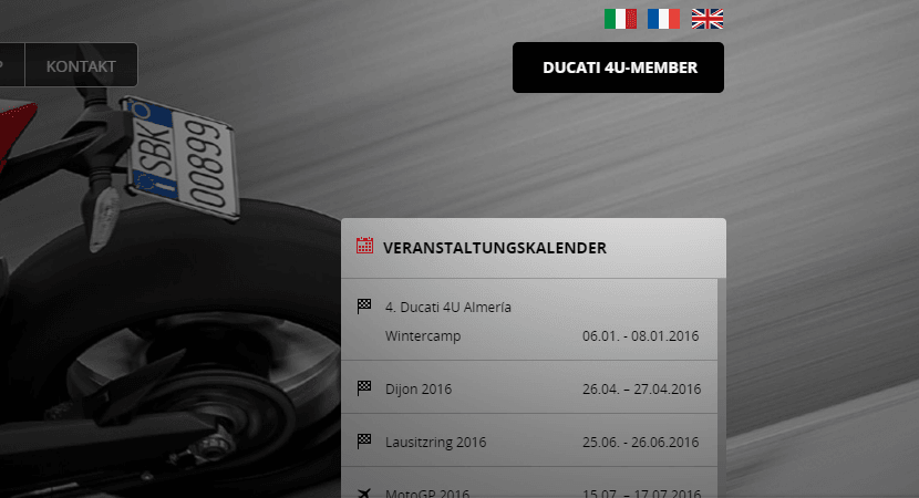 drei-sprachen Ducati mehrere Sprachen