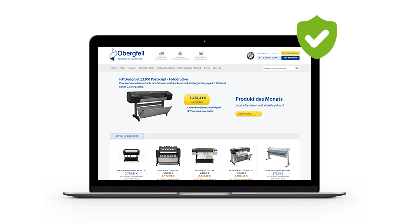 Magento Online-Shop von Obergfell Magento Online-Shop von Obergfell Screenshot