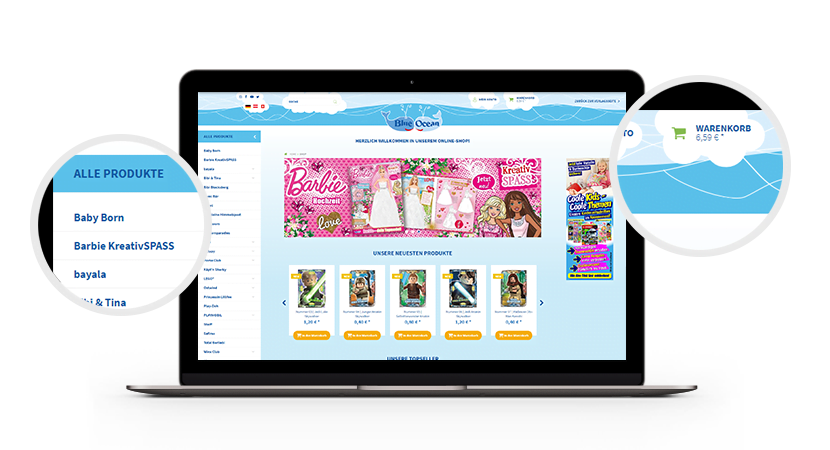 Blue Ocean Online-Shop – Startseite Blue Ocean Online-Shop – Startseite