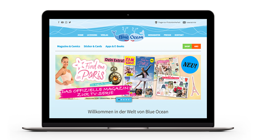 Blue Ocean TYPO3-Seite Blue Ocean TYPO3-Seite