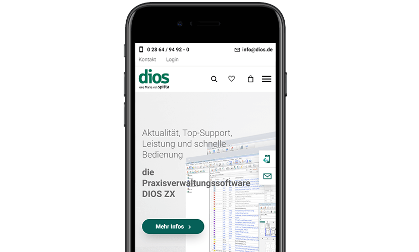 Dios Beste User Experience auf mobilen Endgeräten Dios Mobile First