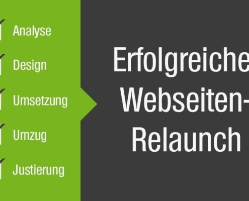 Fünf Schritte zum Webseiten Relaunch