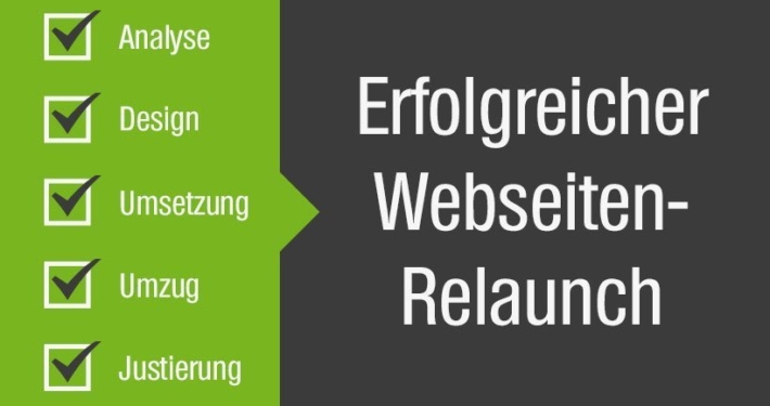 Fünf Schritte zum Webseiten Relaunch