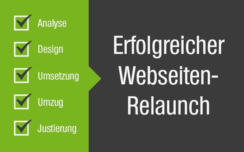 Fünf Schritte zum Webseiten Relaunch