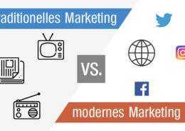 Traditionelles vs modernes Marketing
