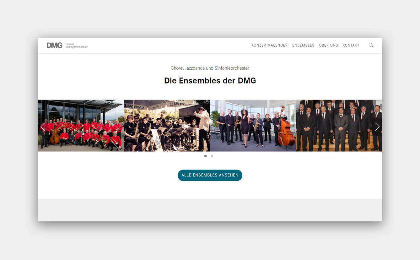 Ensembles der Daimler Musikgemeinschaft mit Bilder und Möglichkeit alle Ensembles anzusehen