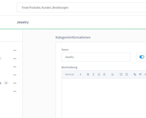 Shopware Playground Kategorien