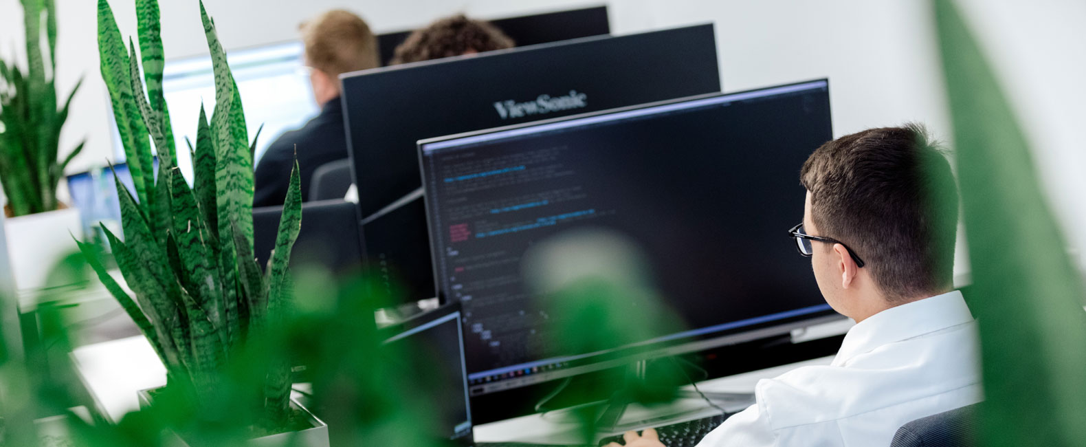 WordPress-Entwickler während der Performance-Optimierung