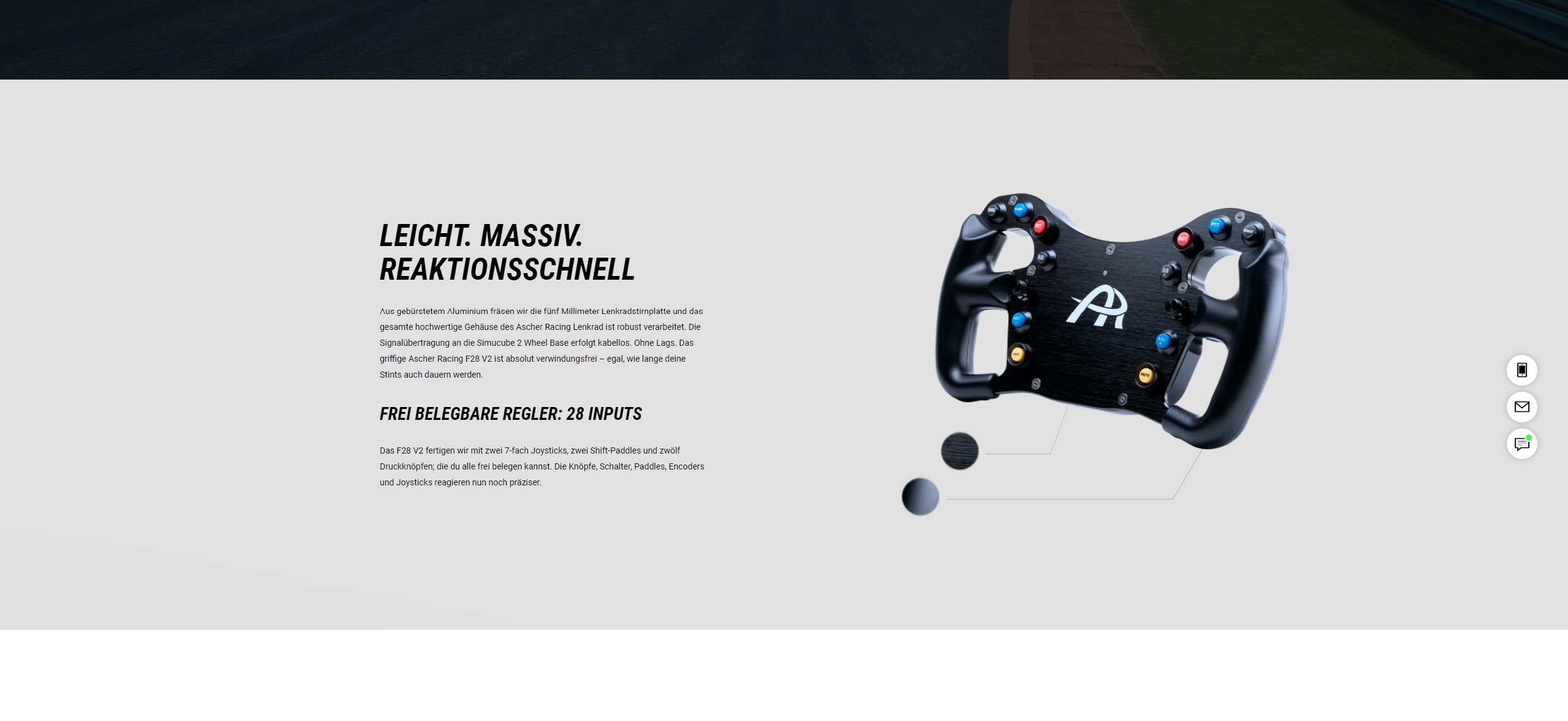 Screenshot von Ascher Racing Banner