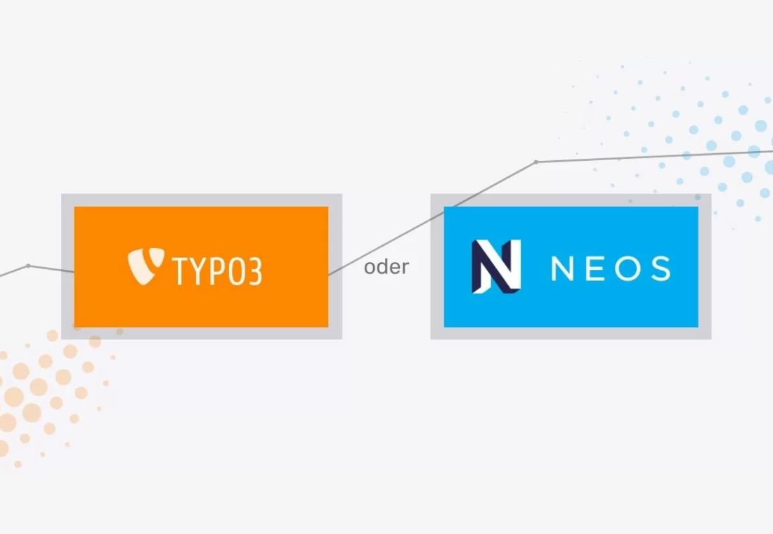 Eine Grafik, die Typo3 gegen Neos stellt.