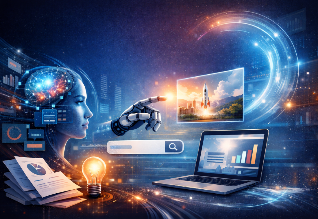 Die Grafik zeigt KI und Einsatzfelder