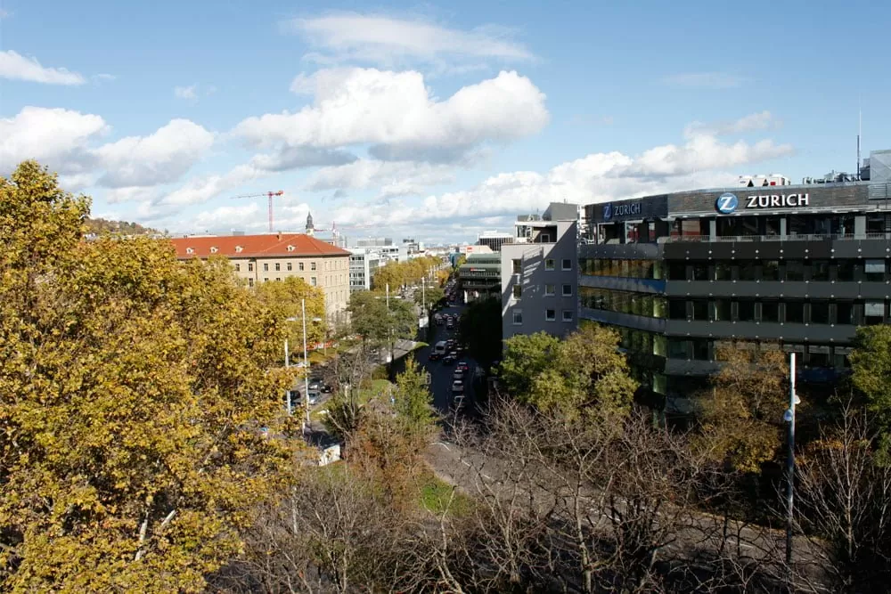 Aussicht von Stuttgarter econsor Büro