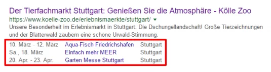 Screenshot google suche Kölle zoo