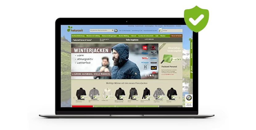 Sicherer Online-Shop von Naturzeit Screenshot