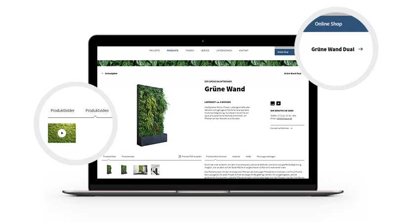 Produktfilter für TYPO3-Seite