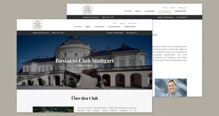 Businessclub - Internetseite