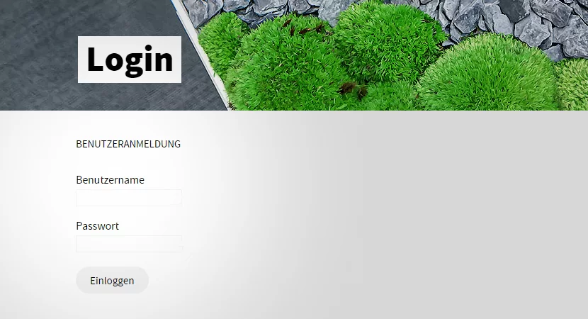 Kundenlogin in TYPO3-Projekt