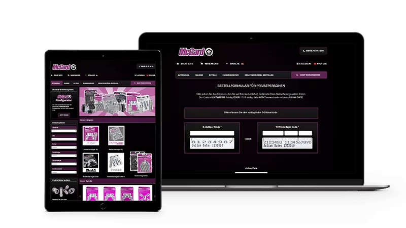 McGard Online-Shop Screenshot