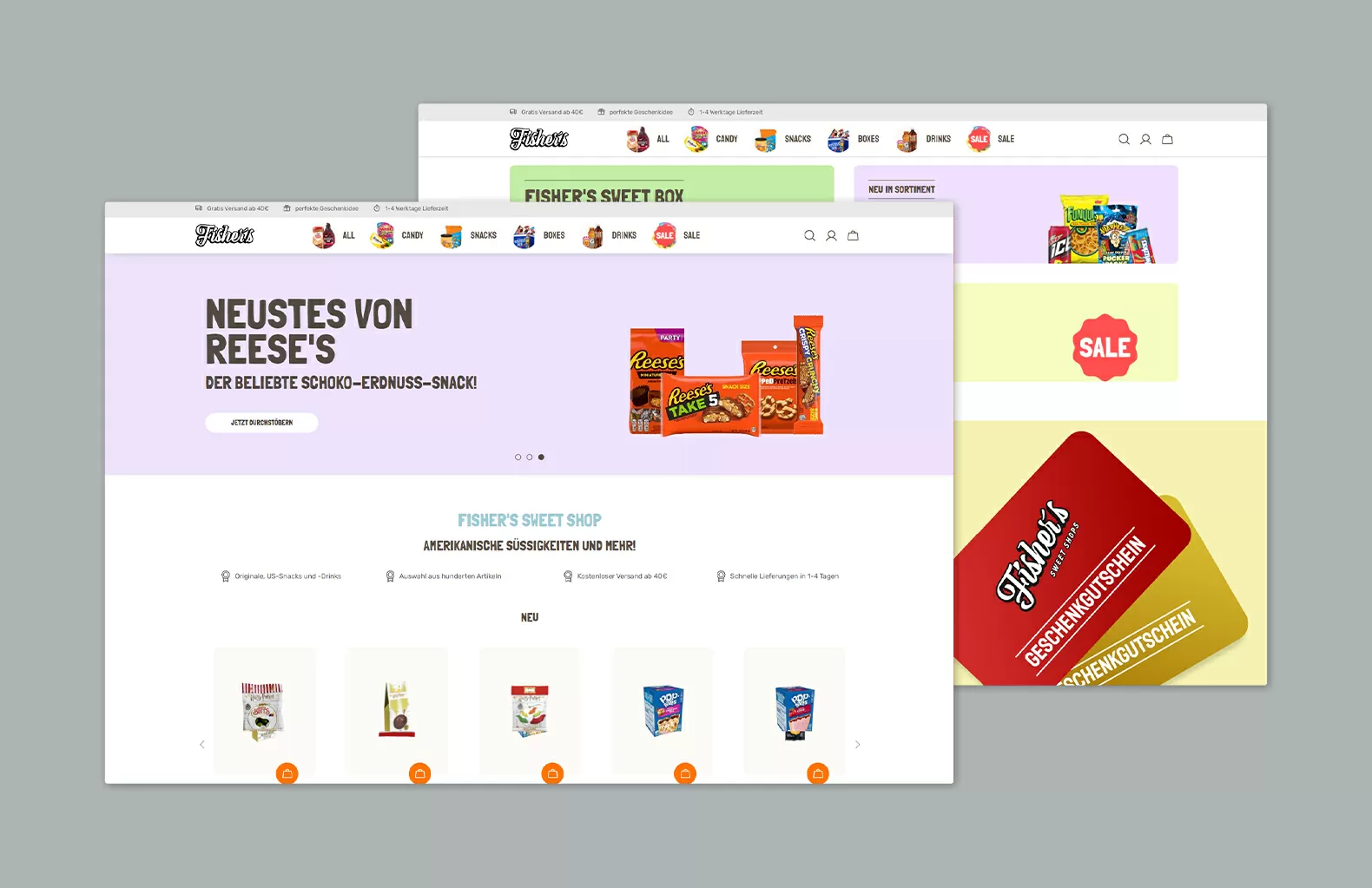 Fisher's Sweet Shop - Startseite