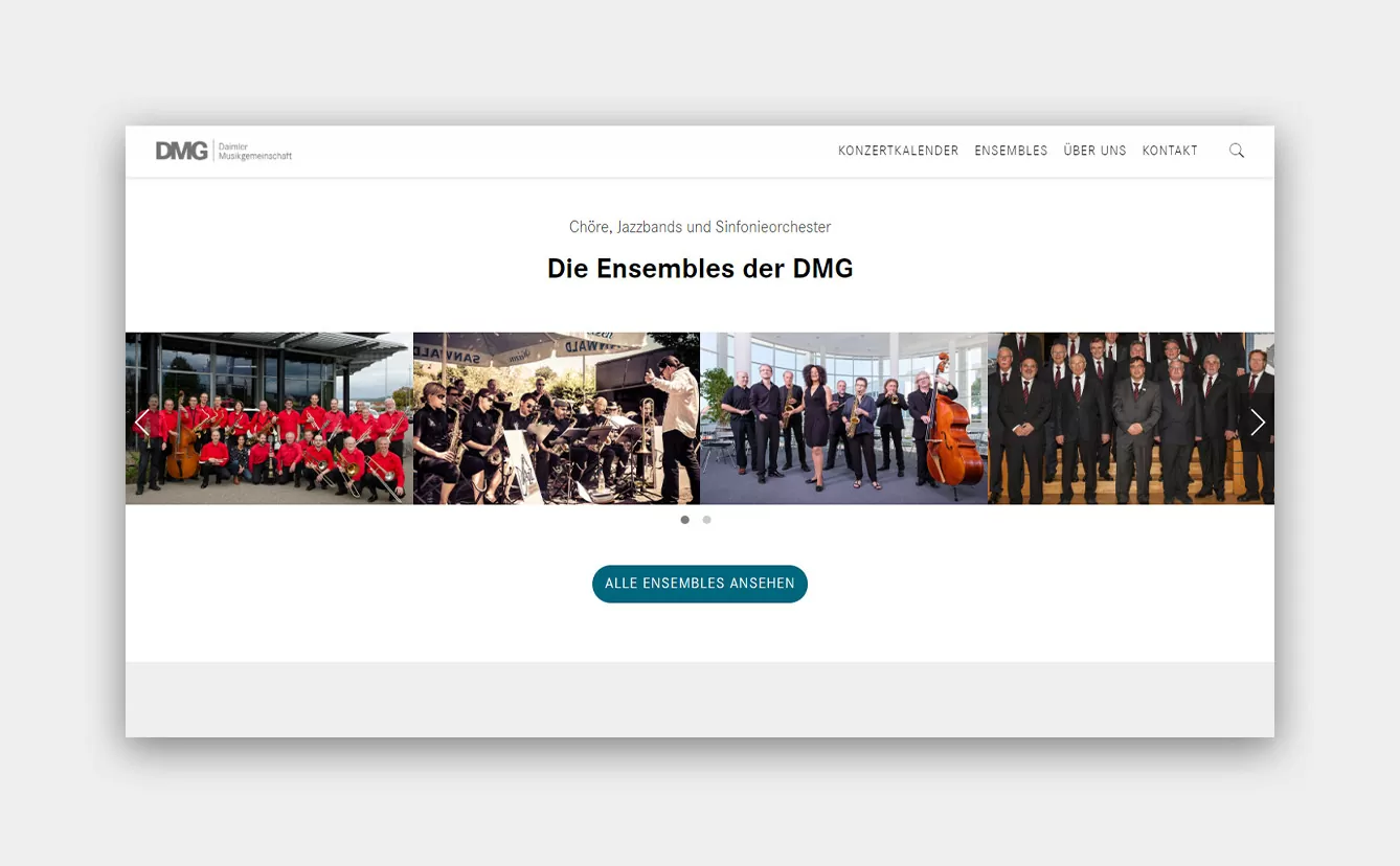 Ensembles der Daimler Musikgemeinschaft mit Bilder und Möglichkeit alle Ensembles anzusehen