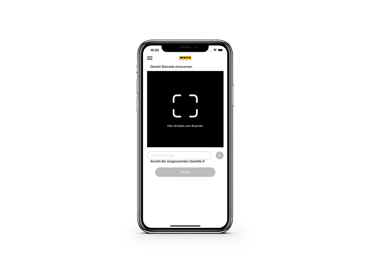 WERU APP - Barcodes bequem einscannen