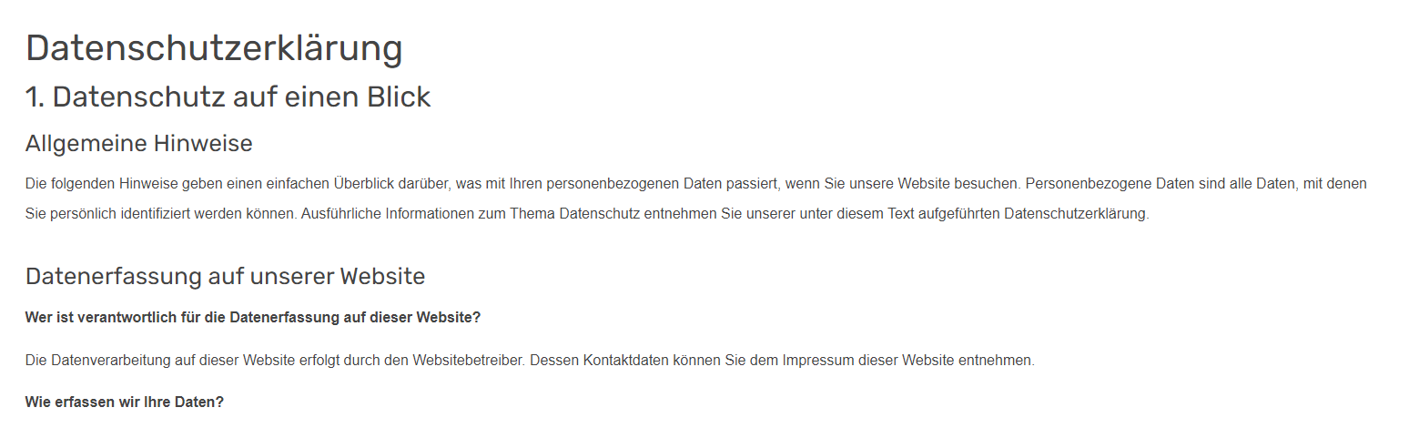 Datenschutzerklärung econsor.de