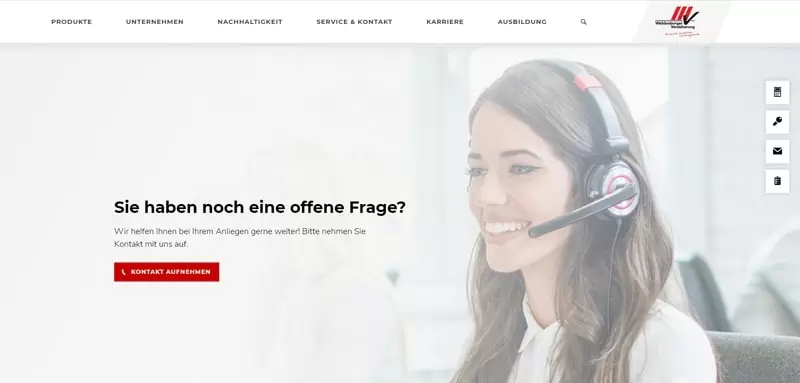 Kontaktelement Webseite Waldenburger Versicherung