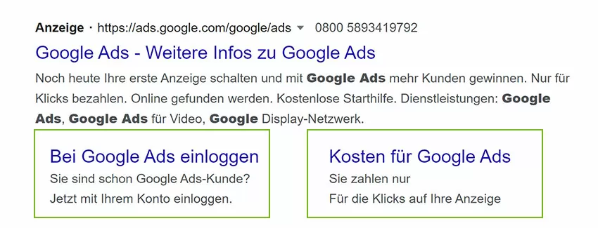 Google Ads optimieren: Auswertung Sitelink-Erweiterungen