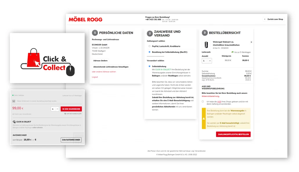 Click & Collect in Shopware-Shop
