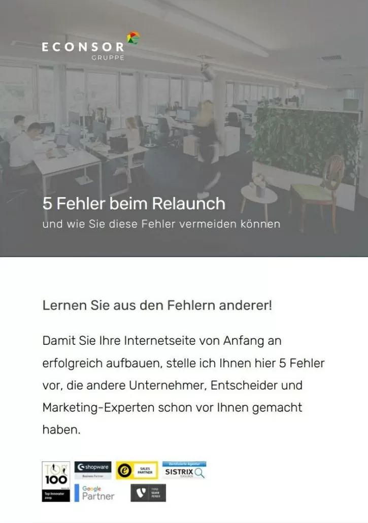 5 Fehler beim Relaunch