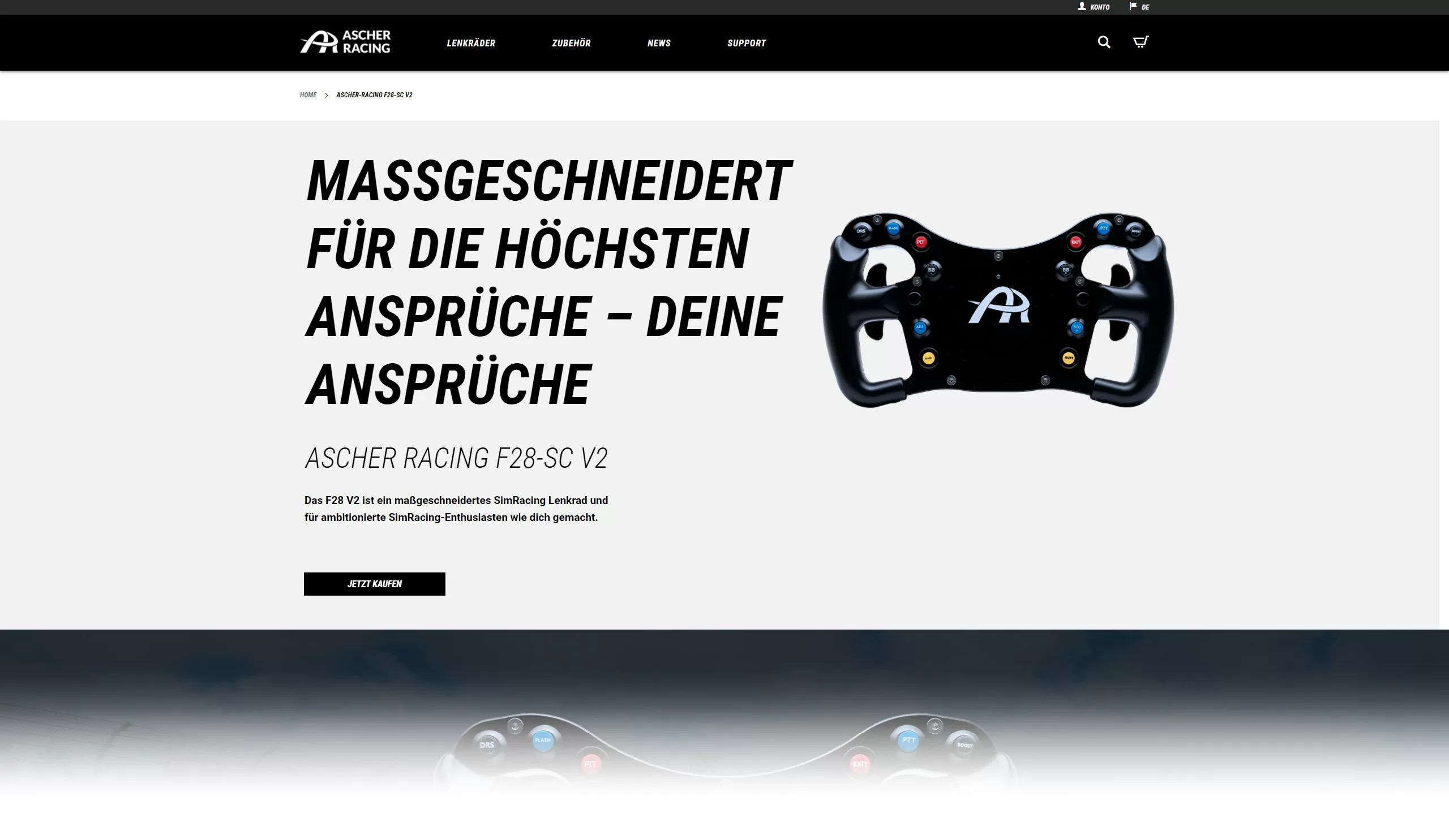 Screenshot von Ascher Racing Banner