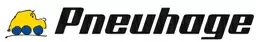 Pneuhage Reifen- & Autoservice-Logo mit gelbem Auto & Schriftzug