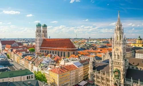 Blick über die Innenstadt München