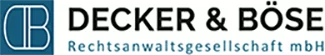 Logo Decker & Böse Rechtsanwaltsgesellschaft mbH