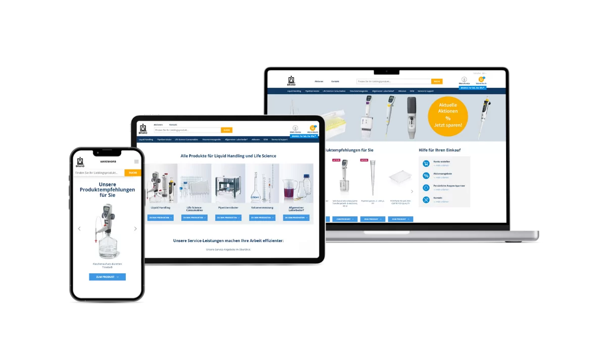 Webauftritt der Brand