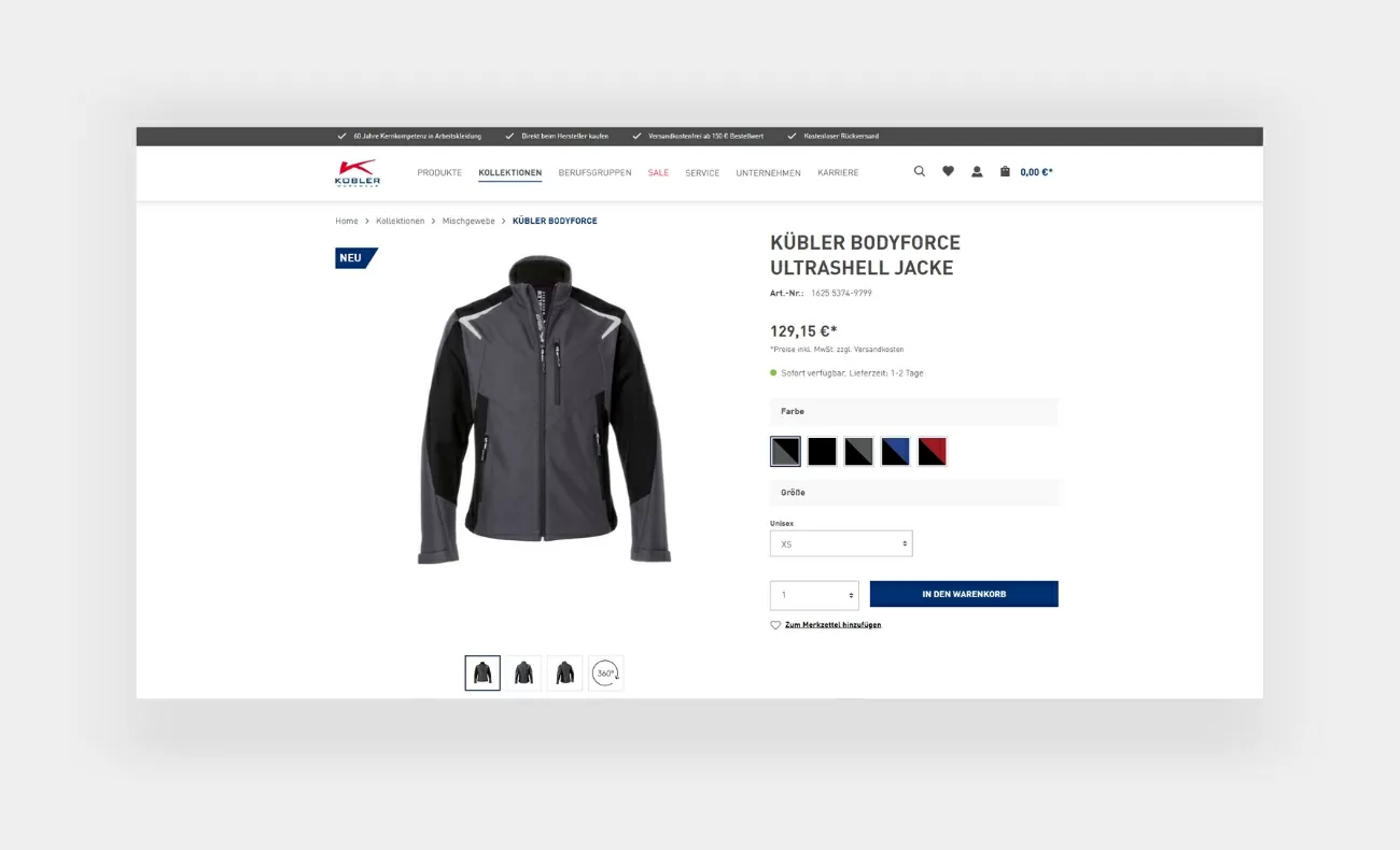 Produkt von Kübler Workwear