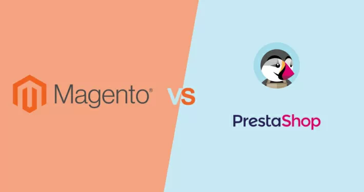 Beitragsbild Magento vs Prestashop