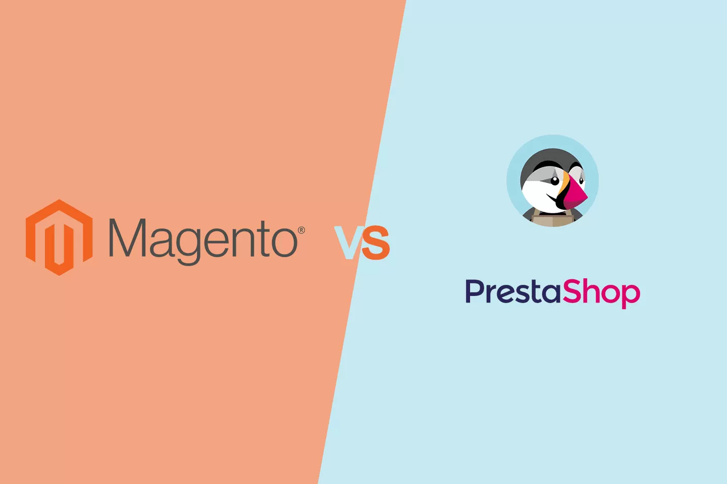 Beitragsbild Magento vs Prestashop